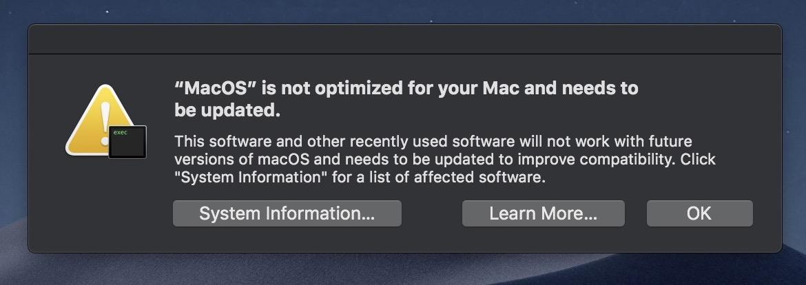 steam is not optimizated for you mac